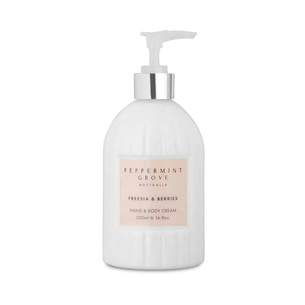 Hand & Body Cream Pump 500ml - Freesia & Berries