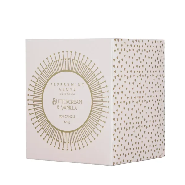 Peppermint Grove Buttercream & Vanilla | Large Candle 370g - Image 3